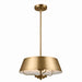 Myhouse Lighting Kichler - 52542BNB - Three Light Pendant/Semi Flush Mount - Luella - Brushed Natural Brass