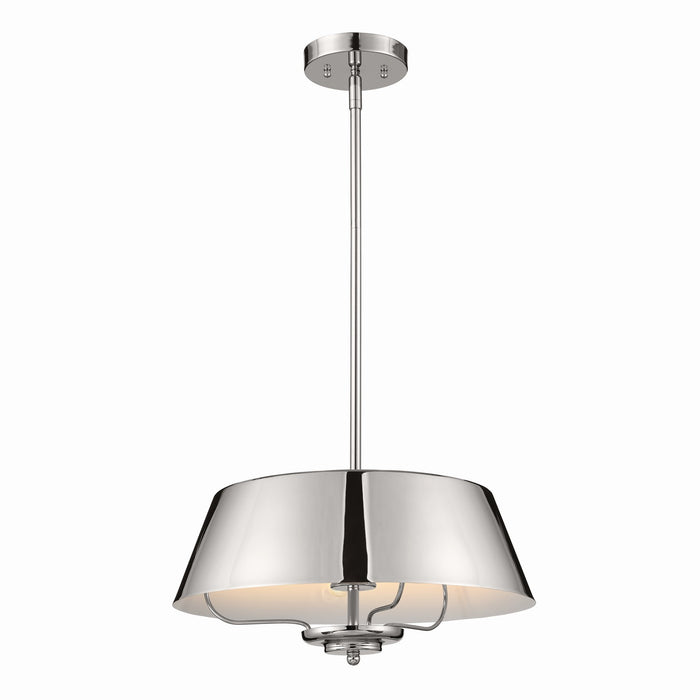 Myhouse Lighting Kichler - 52542PN - Three Light Pendant/Semi Flush Mount - Luella - Polished Nickel