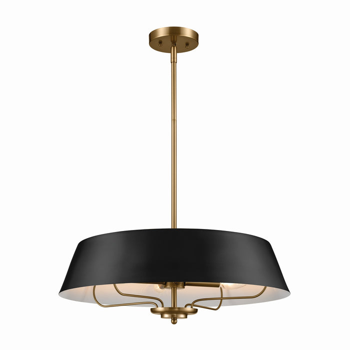 Myhouse Lighting Kichler - 52543BK - Four Light Pendant/Semi Flush Mount - Luella - Black