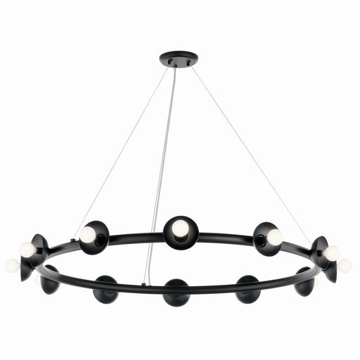 Myhouse Lighting Kichler - 52643BK - 12 Light Chandelier - Palta - Black