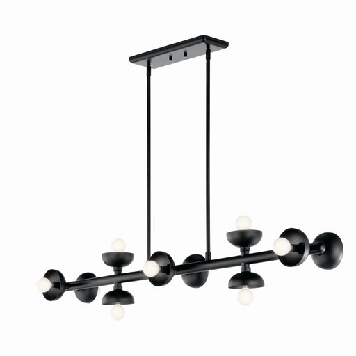 Myhouse Lighting Kichler - 52645BK - Ten Light Linear Chandelier - Palta - Black