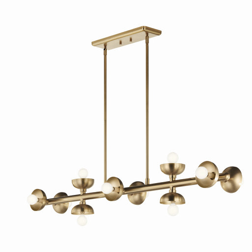 Myhouse Lighting Kichler - 52645CPZ - Ten Light Linear Chandelier - Palta - Champagne Bronze