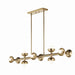 Myhouse Lighting Kichler - 52645CPZ - Ten Light Linear Chandelier - Palta - Champagne Bronze