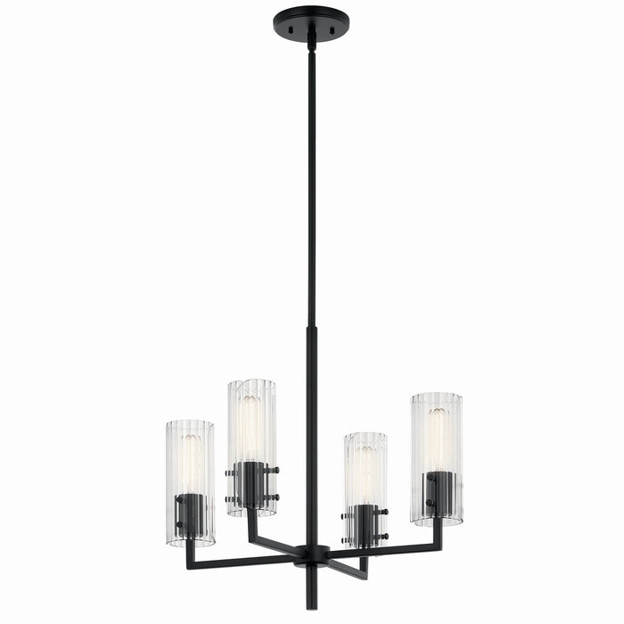 Myhouse Lighting Kichler - 52678BK - Four Light Chandelier - Velestino - Black