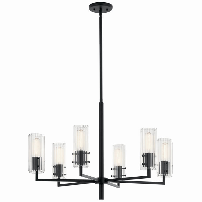 Myhouse Lighting Kichler - 52679BK - Six Light Chandelier - Velestino - Black