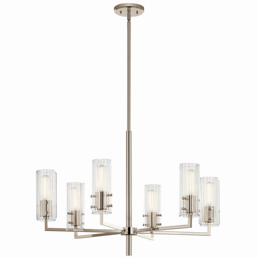 Myhouse Lighting Kichler - 52679PN - Six Light Chandelier - Velestino - Polished Nickel