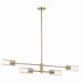 Myhouse Lighting Kichler - 52681CPZ - Four Light Linear Chandelier - Velestino - Champagne Bronze