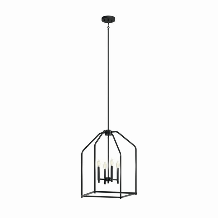 Myhouse Lighting Kichler - 52722BK - Four Light Pendant - Madden - Black