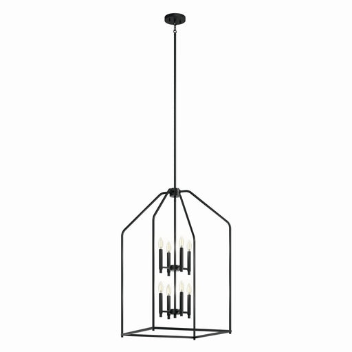 Myhouse Lighting Kichler - 52723BK - Eight Light Foyer Pendant - Madden - Black