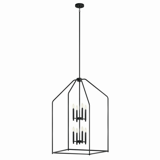 Myhouse Lighting Kichler - 52724BK - Eight Light Foyer Pendant - Madden - Black