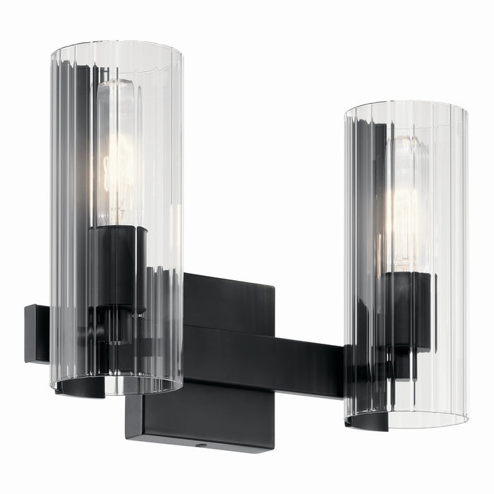 Myhouse Lighting Kichler - 55167BK - Two Light Vanity - Jemsa - Black