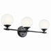 Myhouse Lighting Kichler - 55172BK - Three Light Vanity - Benno - Black