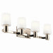 Myhouse Lighting Kichler - 55177PN - Four Light Vanity - Adani - Polished Nickel