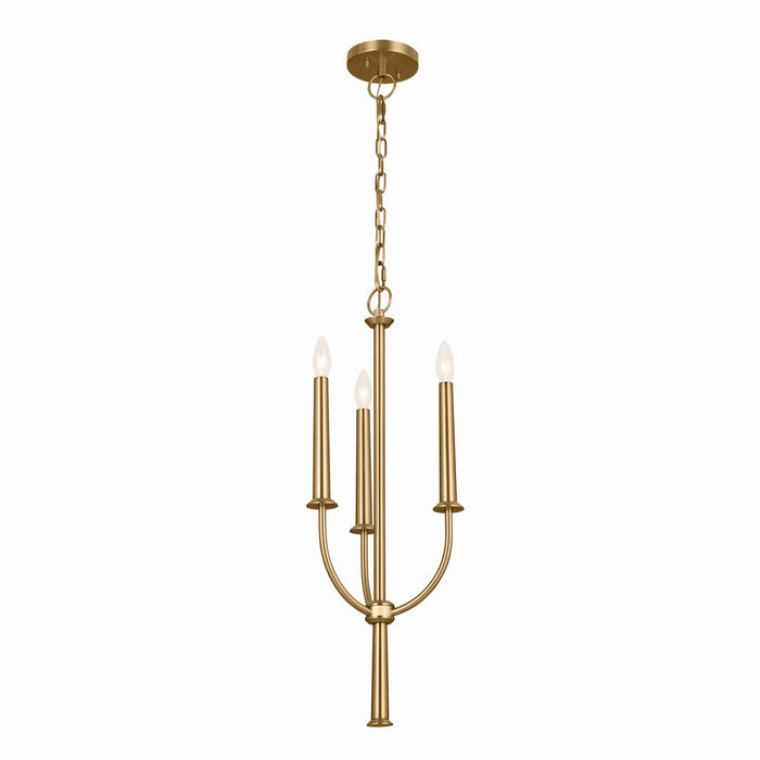 Myhouse Lighting Kichler - 52496BNB - Three Light Mini Chandelier - Florence - Brushed Natural Brass