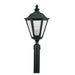 Myhouse Lighting Generation Lighting - 8231-12 - Three Light Outdoor Post Lantern - Brentwood - Black