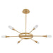 Myhouse Lighting Oxygen - 3-6118-40 - LED Chandelier - Sperano - Aged Brass