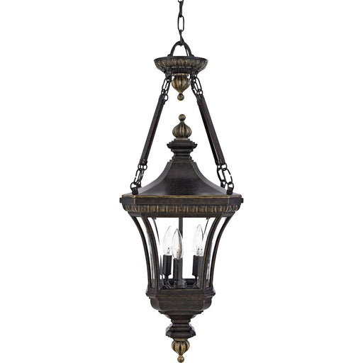 Myhouse Lighting Quoizel - DE1490IB - Three Light Outdoor Hanging Lantern - Devon - Imperial Bronze