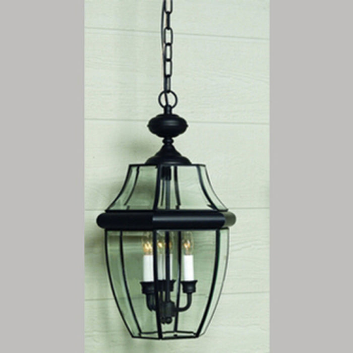 Myhouse Lighting Quoizel - NY1180K - Four Light Outdoor Hanging Lantern - Newbury - Mystic Black