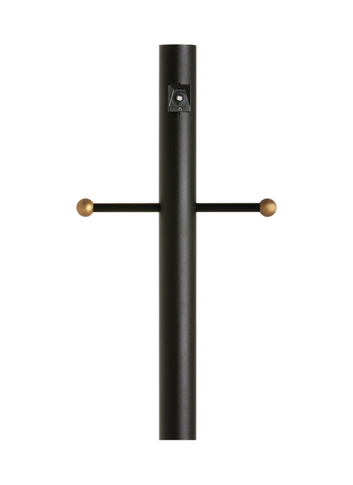 Myhouse Lighting Generation Lighting - 8114-12 - Post with Ladder Rest and Photo Cell - Outdoor Posts - Black