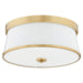 Myhouse Lighting Quorum - 3203-16-80 - Three Light Ceiling Mount - Weir - Aged Brass