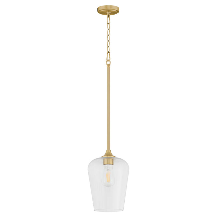 Myhouse Lighting Quorum - 3313-80 - One Light Pendant - Raymond - Aged Brass