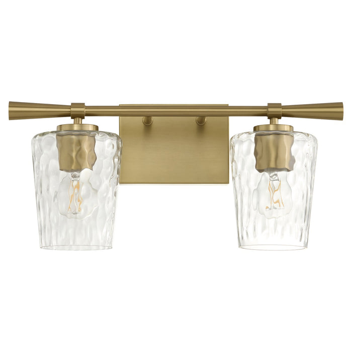 Myhouse Lighting Quorum - 5204-2-80 - Two Light Vanity - Goodwin - Aged Brass