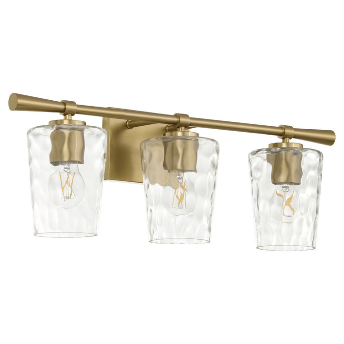 Myhouse Lighting Quorum - 5204-3-80 - Three Light Vanity - Goodwin - Aged Brass