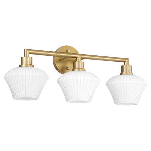 Myhouse Lighting Quorum - 5221-3-80 - Three Light Vanity - Cassini - Aged Brass