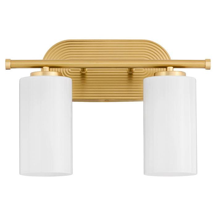 Myhouse Lighting Quorum - 5228-2-80 - Two Light Vanity - Belinder - Aged Brass