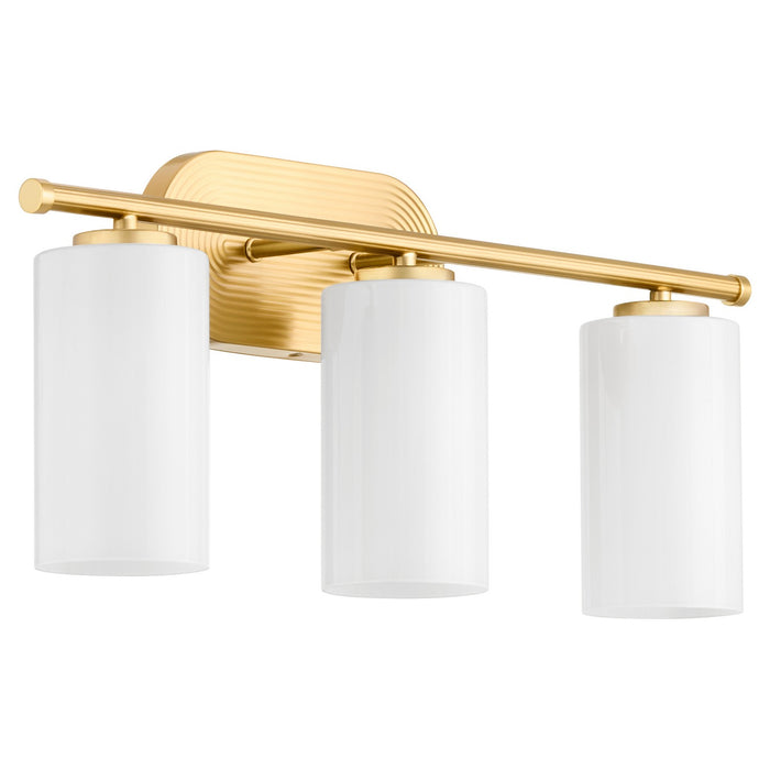 Myhouse Lighting Quorum - 5228-3-80 - Three Light Vanity - Belinder - Aged Brass