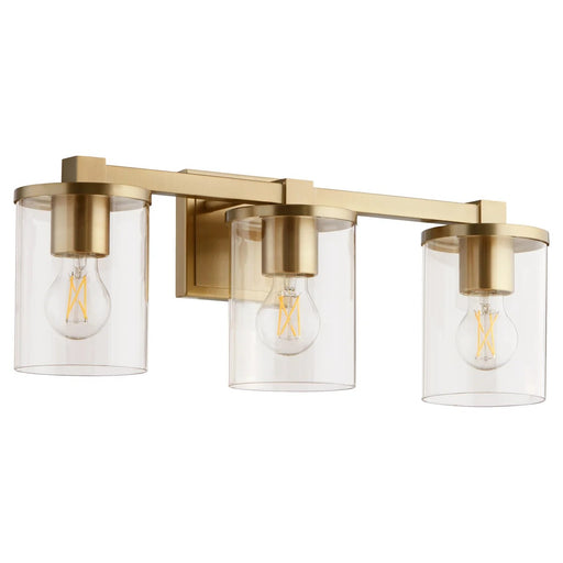 Myhouse Lighting Quorum - 523-3-80 - Three Light Vanity - Bolton - Aged Brass