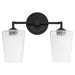 Myhouse Lighting Quorum - 5238-2-59 - Two Light Vanity - Providence - Matte Black