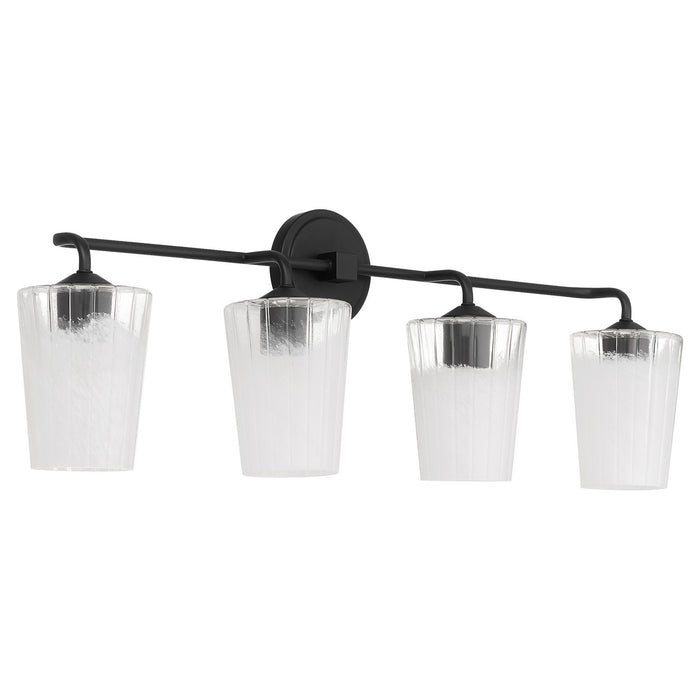 Myhouse Lighting Quorum - 5238-4-59 - Four Light Vanity - Providence - Matte Black