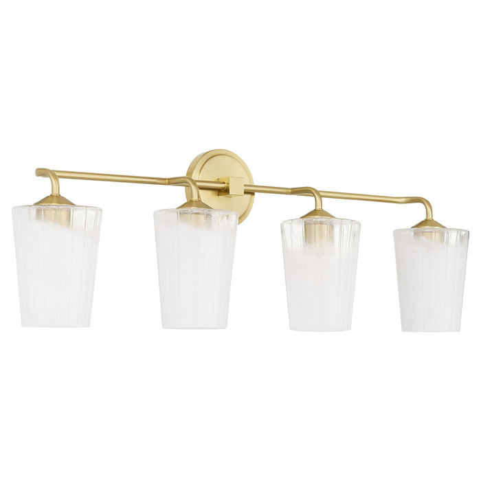 Myhouse Lighting Quorum - 5238-4-80 - Four Light Vanity - Providence - Aged Brass