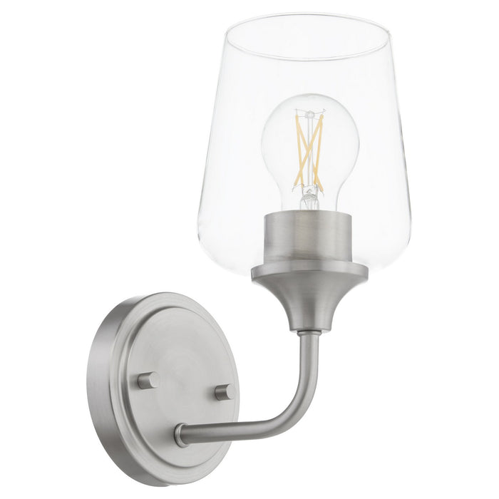 Myhouse Lighting Quorum - 5313-1-65 - One Light Wall Mount - Raymond - Satin Nickel