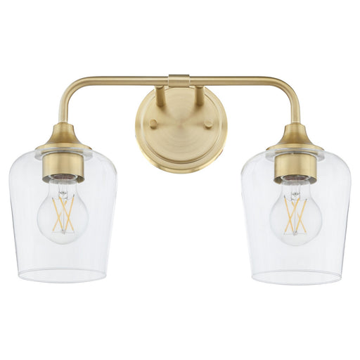 Myhouse Lighting Quorum - 5313-2-80 - Two Light Vanity - Raymond - Aged Brass