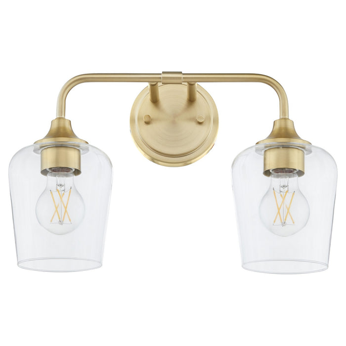 Myhouse Lighting Quorum - 5313-2-80 - Two Light Vanity - Raymond - Aged Brass