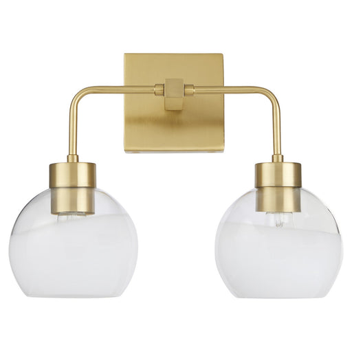 Myhouse Lighting Quorum - 532-2-180 - Two Light Vanity - Lacy - Aged Brass