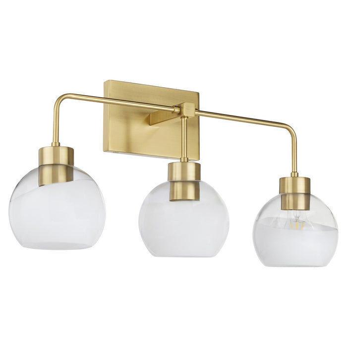 Myhouse Lighting Quorum - 532-3-180 - Three Light Vanity - Lacy - Aged Brass