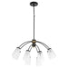 Myhouse Lighting Quorum - 6077-8-59 - Eight Light Chandelier - Arpeggio - Matte Black