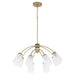 Myhouse Lighting Quorum - 6077-8-80 - Eight Light Chandelier - Arpeggio - Aged Brass