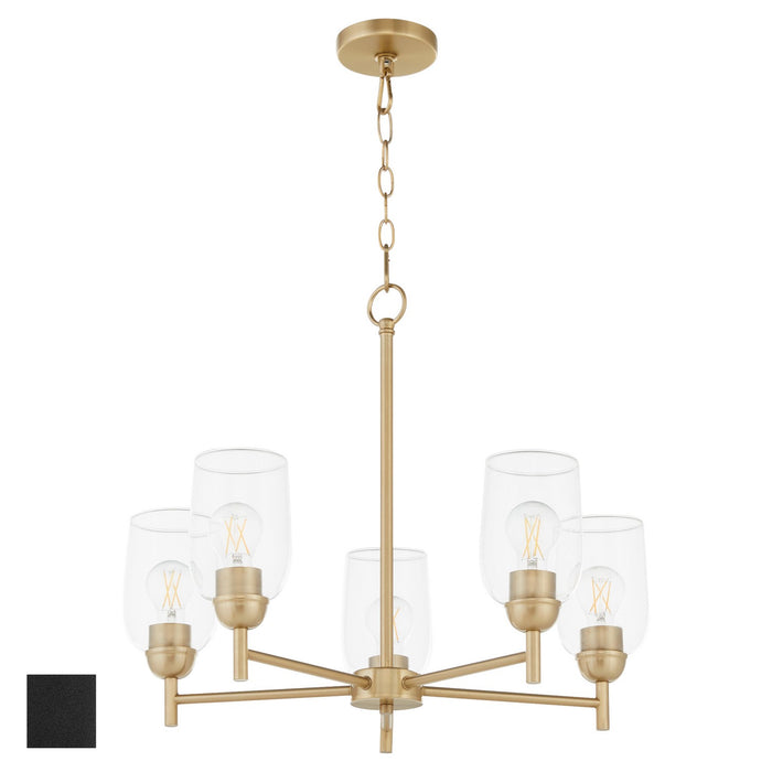 Myhouse Lighting Quorum - 6112-5-59 - Five Light Chandelier - Wallinger - Matte Black