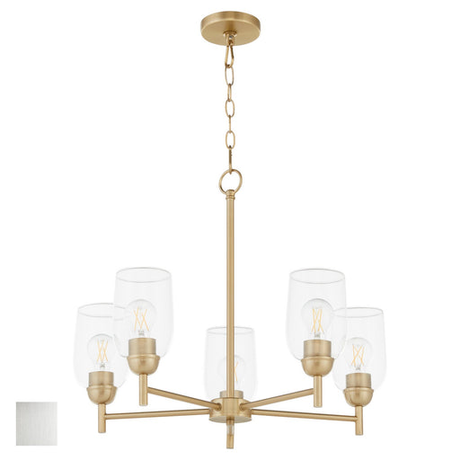 Myhouse Lighting Quorum - 6112-5-65 - Five Light Chandelier - Wallinger - Satin Nickel