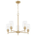 Myhouse Lighting Quorum - 6112-5-80 - Five Light Chandelier - Wallinger - Aged Brass