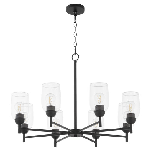 Myhouse Lighting Quorum - 6112-8-59 - Eight Light Chandelier - Wallinger - Matte Black