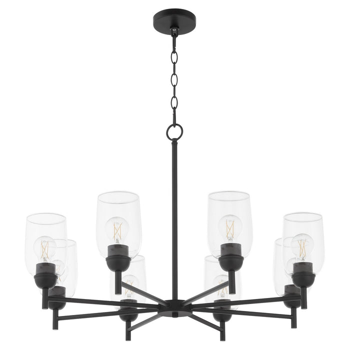 Myhouse Lighting Quorum - 6112-8-59 - Eight Light Chandelier - Wallinger - Matte Black