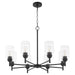 Myhouse Lighting Quorum - 6112-8-59 - Eight Light Chandelier - Wallinger - Matte Black