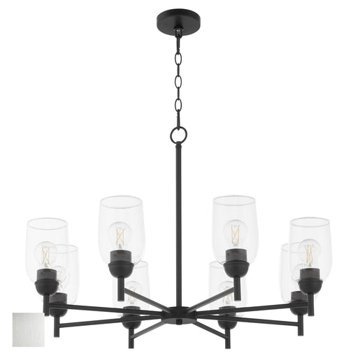 Myhouse Lighting Quorum - 6112-8-65 - Eight Light Chandelier - Wallinger - Satin Nickel