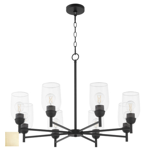 Myhouse Lighting Quorum - 6112-8-80 - Eight Light Chandelier - Wallinger - Aged Brass