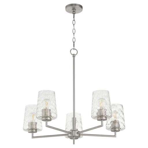 Myhouse Lighting Quorum - 6204-5-65 - Five Light Chandelier - Goodwin - Satin Nickel